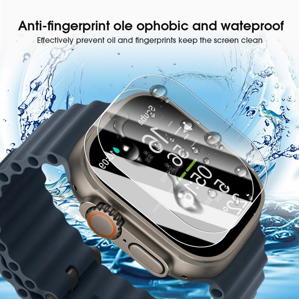 Простая установка HD-стекло для Apple Watch Ultra 3 Защитные пленки для экрана с позиционирующими пленками Инструмент для установки для Apple Ultra 3