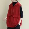 Vest for Women Cotton Hooded Sleeveless Tops Casual Sleeveless Sweater Oversize Thickened Casual V-neck Vest