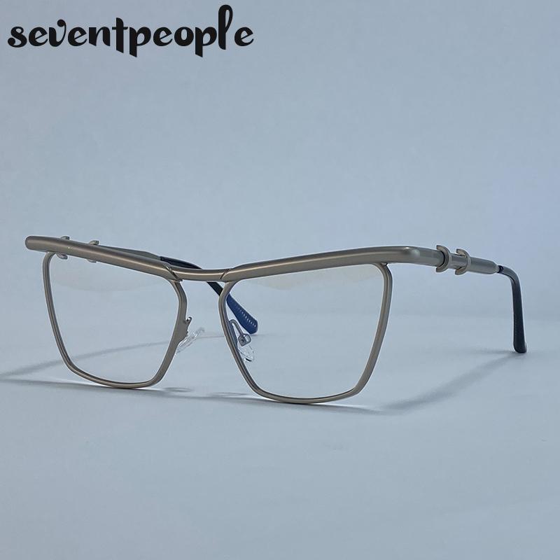 Классические солнцезащитные очки «кошачий глаз» в стиле панк для женщин, трендовые металлические квадратные солнцезащитные очки-щитки класса люкс, винтажные уличные солнцезащитные очки для леди