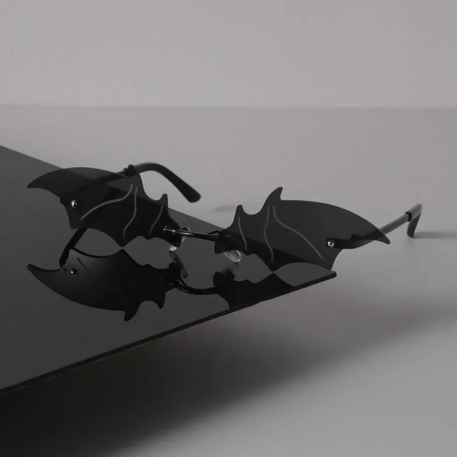 Rimless Cat Eye Sunglasses Women Men Retro Luxury Female Male Clear Designer Eyewear Sexy Brand Black Sun Glasses