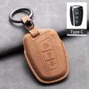 Leather Car Key Case Cover Shell For Hyundai Grand Santa Fe 3 DM I30 IX35 Ix45 Encino KONA Solaris Azera Grandeur Creta 2 Kona
