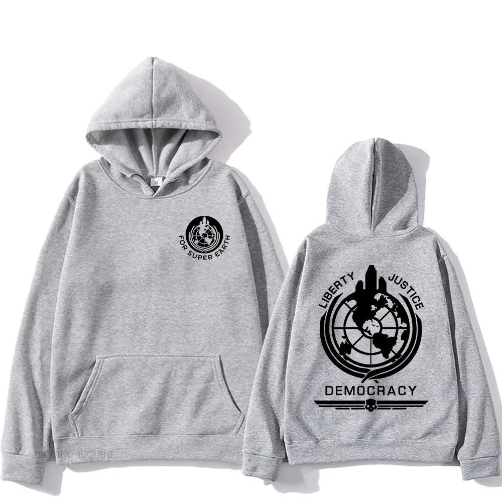 Осень/Зима Худи Helldovers Удобная С Длинным Рукавом Спортивная Одежда Мужская и Женская Осенне-Зимняя Толстовка с Принтом