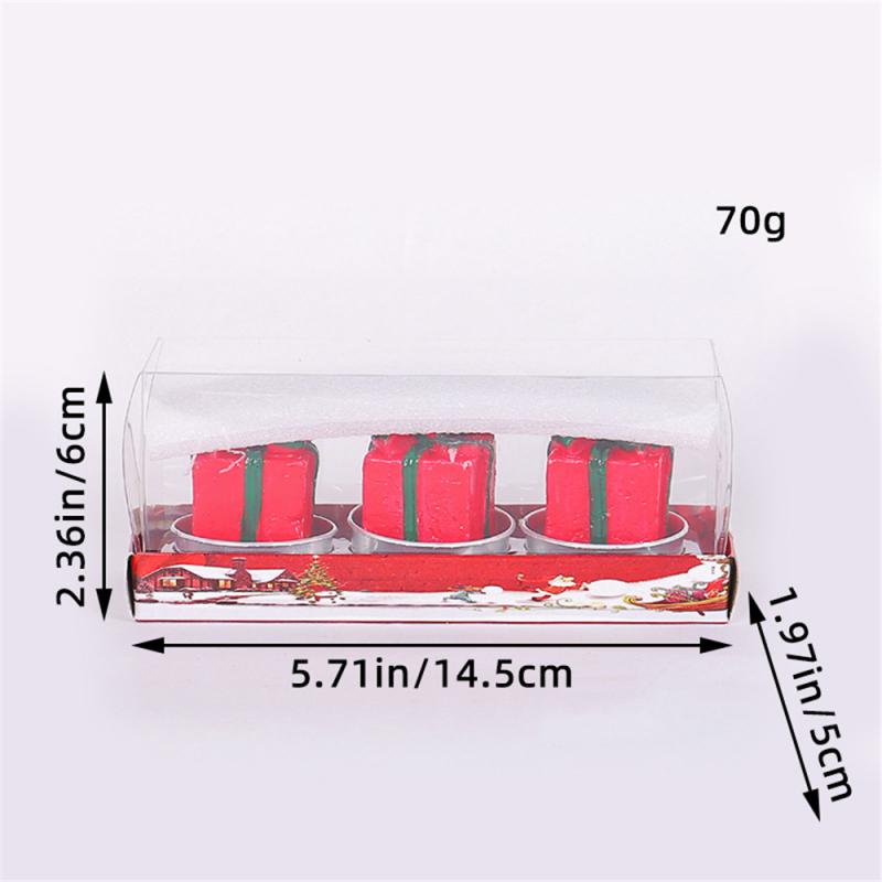 Christmas Candles With Santa Claus Christmas Tree Snowman For Home Decoration Christmas Gifts Christmas Ornaments Cute Design