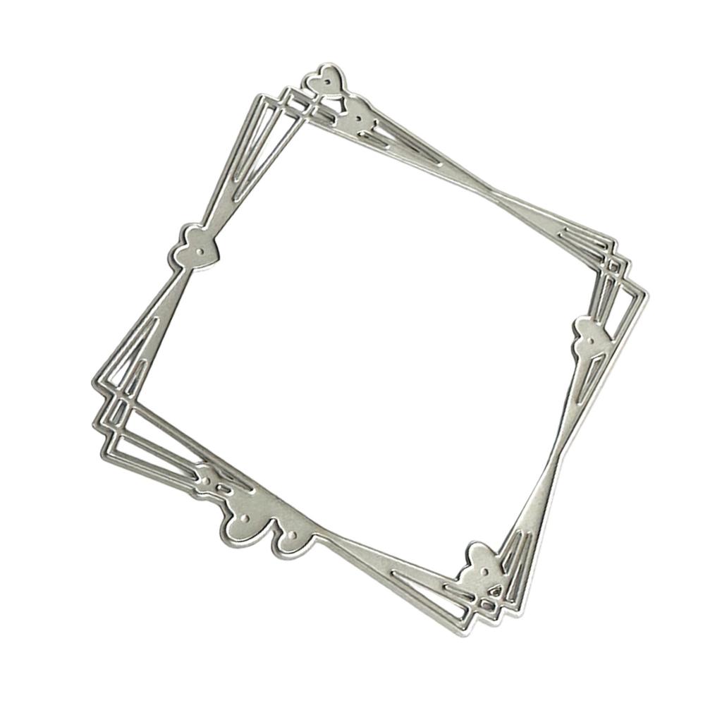 Metal Die Cuts Heart Frame Cutting Dies Embossing Stencils Molds for Scrapbooking Album Card Photo Journal Decorations
