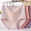 6XL Women Plus Size Underpants Pure Cotton Antibacterial Soft Seamless High Waisted Breathable Triangle Panties