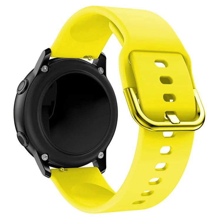 20 мм/22 мм ремешок для Samsung Galaxy Watch Active 2 40 мм 44 мм 3 Gear Sport браслет сменный ремешок для часов 20 мм 22 ремешок для часов