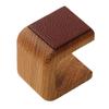 Wooden Watch Stand with Faux Leather Top Layer Nordic Style Decorative Ornament