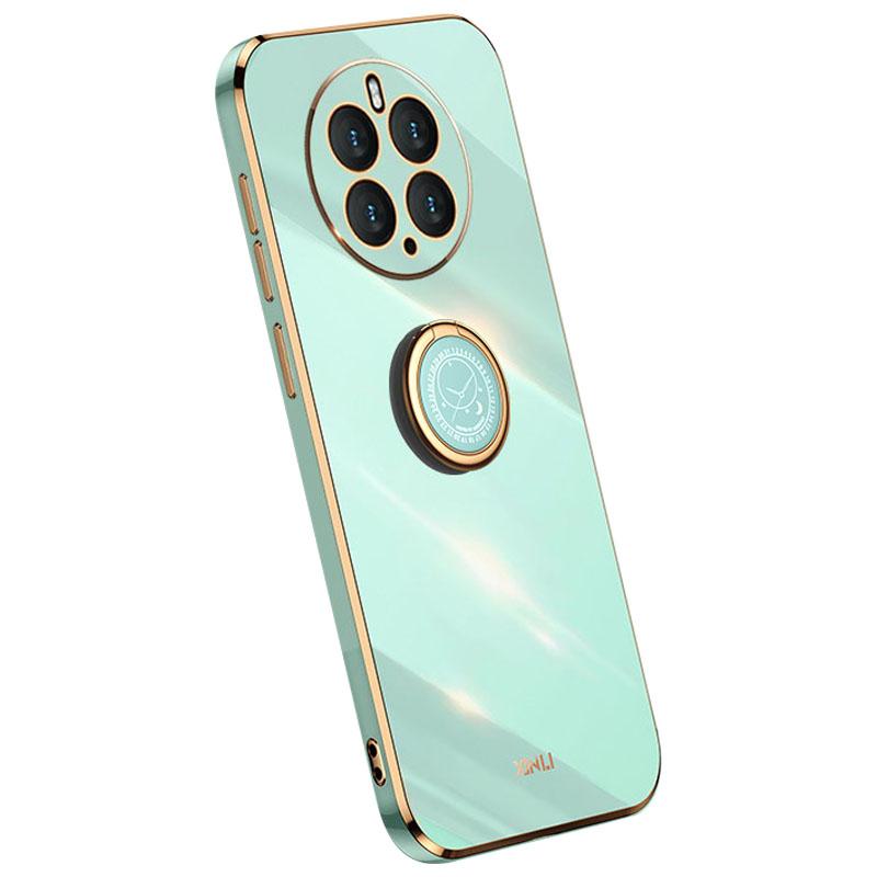 Чехол XINLI с подставкой для телефона Huawei Mate 50 Pro 4G, Гальванизированная ударопрочная ТПУ задняя крышка