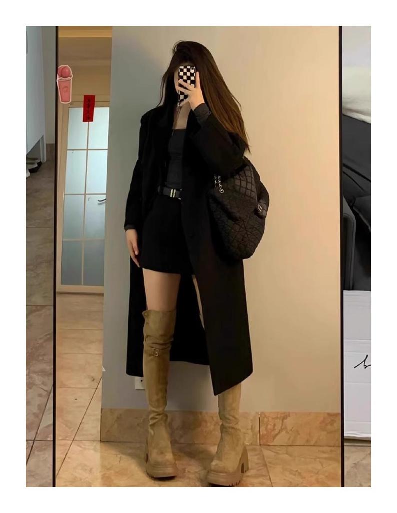 Women's Brown Over-the-Knee High-Heeled Boots: Versatile Slimming Knight Style for Autumn/Winter 2025