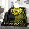 Name Custom Al-Wasl F.C Print Flannel Blanket High Quality Warm Comfortable Cover for All Seasons Perfect for Gifts Home Decor
