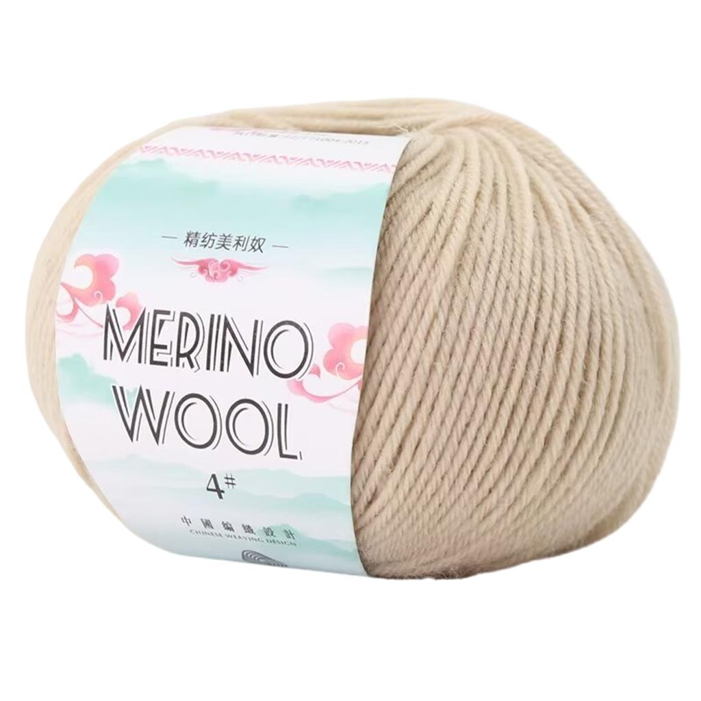 Пряжа из мериносовой шерсти 1,76 унции 134 ярда/моток Мягкая шерстяная пряжа Пряжа для ручного вязания Нить для вязания спицами Вязания крючком Ковров Свитера Шарфа
