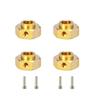 6/8/9/10/11/12mm Metals Heavier Brass 12MM Wheel Hex Extended Adapter for RC Crawler Traxxas TRX4 TRX-4