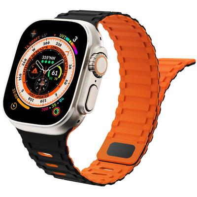 Роскошный магнитный ремешок для Apple Watch Ultra2 S10 Band 49 мм 46 мм 42 мм 45 мм 44 мм 40 мм 38 мм 41 мм силиконовый браслет iWatch Series 9 8 7 6 SE