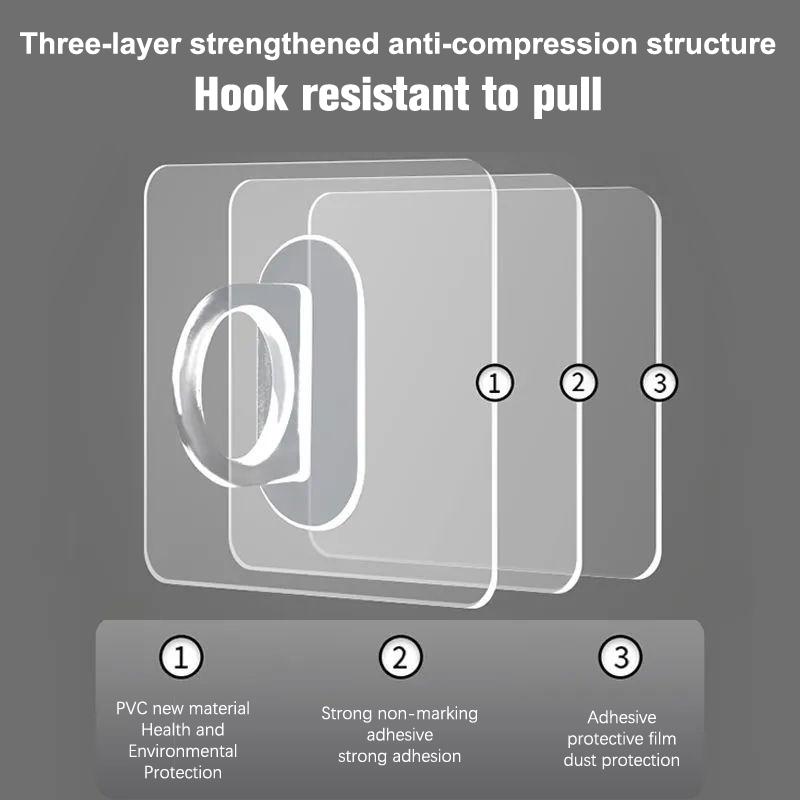 4/8 шт. настенные многофункциональные крючки, бесшовная стойка для пасты с бесплатной перфорацией