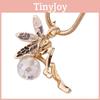 Ожерельекристалл Крыло Ангела Инкрустированная Цепочка для Свитера Подвеска-Капля Ювелирный Подарок
