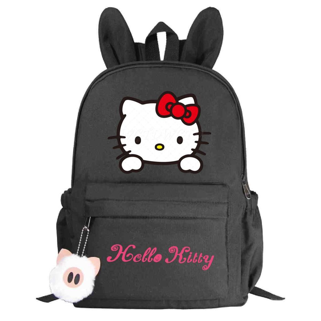 College Style Cute Print Junior High School High School Student Schoolbag Large Capacity Rabbit Ears Backpack Female