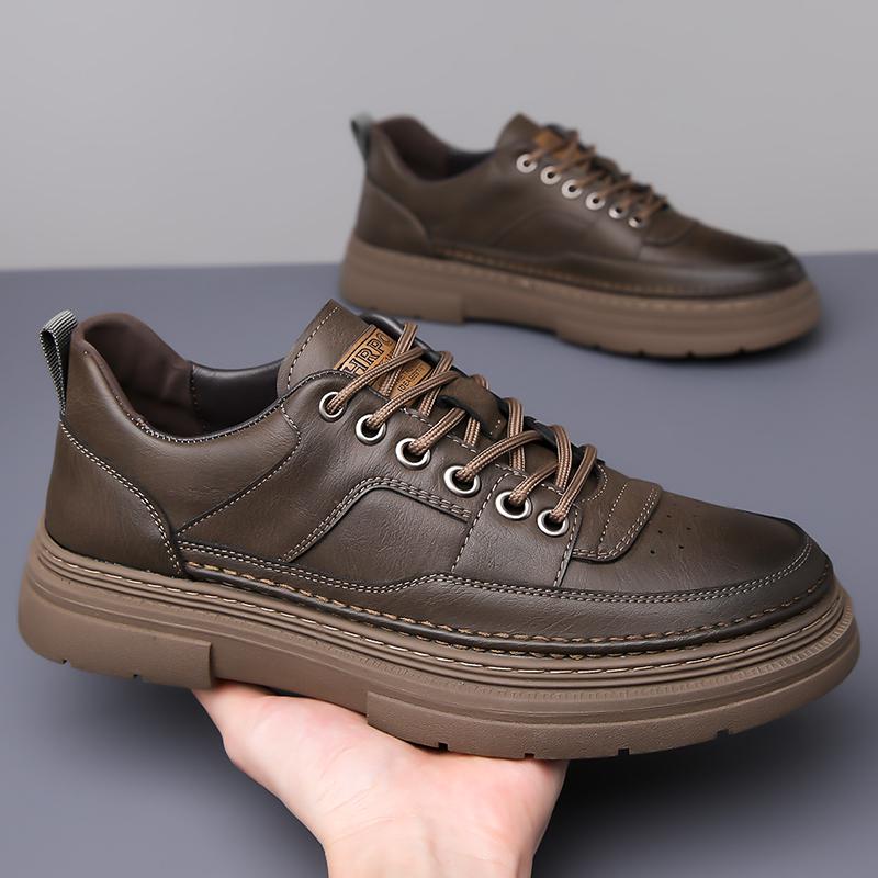 Мужские кожаные туфли класса люкс на шнуровке, повседневные оксфорды, туфли на плоской подошве, модные дышащие классические мокасины Zapatos Hombre