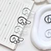 10/20/50Pcs Ins Style Angel Wing Shaped Metal Paper Clips Simple Cute Pin For Student Stationery Office Decoration Supplies