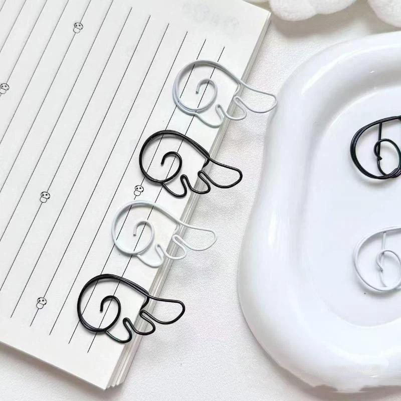 10/20/50Pcs Ins Style Angel Wing Shaped Metal Paper Clips Simple Cute Pin For Student Stationery Office Decoration Supplies