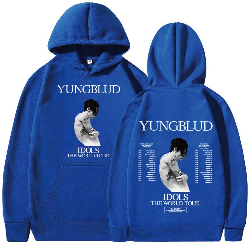 Yungblud IDOLS The World Tour 2025 Merch Hoodies Fan Gift Men Women Clothing Music Hip Hop Sweatshirts Oversized Casual Pullover