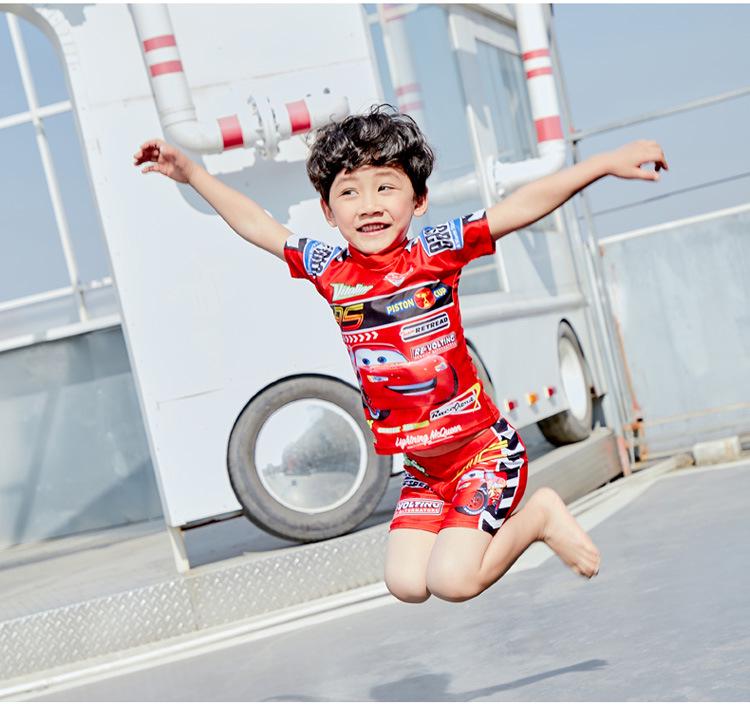 Быстросохнущий раздельный купальник для мальчиков для детей среднего и старшего возраста