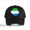 Flag Map of Sierra Leone Baseball Cap Fashion Outdoor Sports Sunhat Unisex Snapback Cap Womens