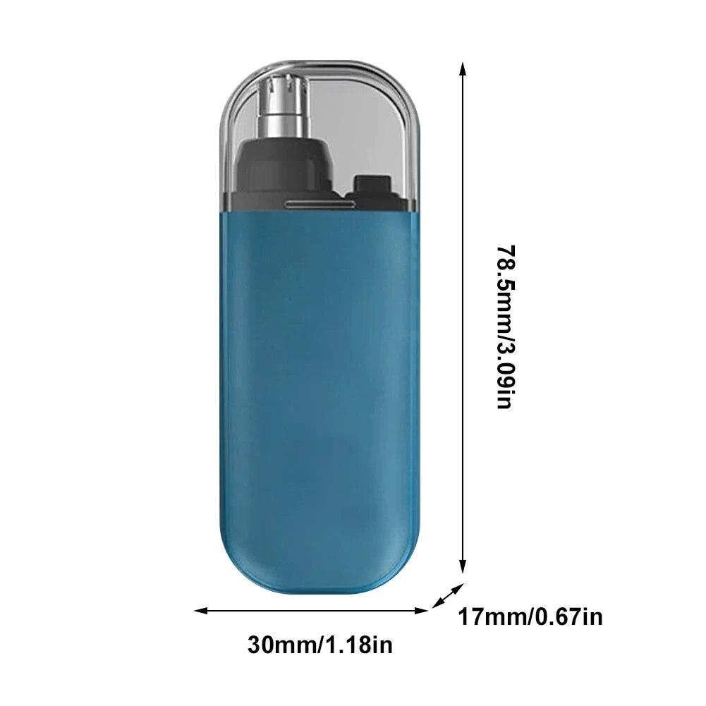 Триммер для волос в носу, USB-зарядка, лезвия с двумя лезвиями, электрический портативный мужской мини-триммер для волос в носу, набор инструментов для ухода за лицом, 7000 об/мин