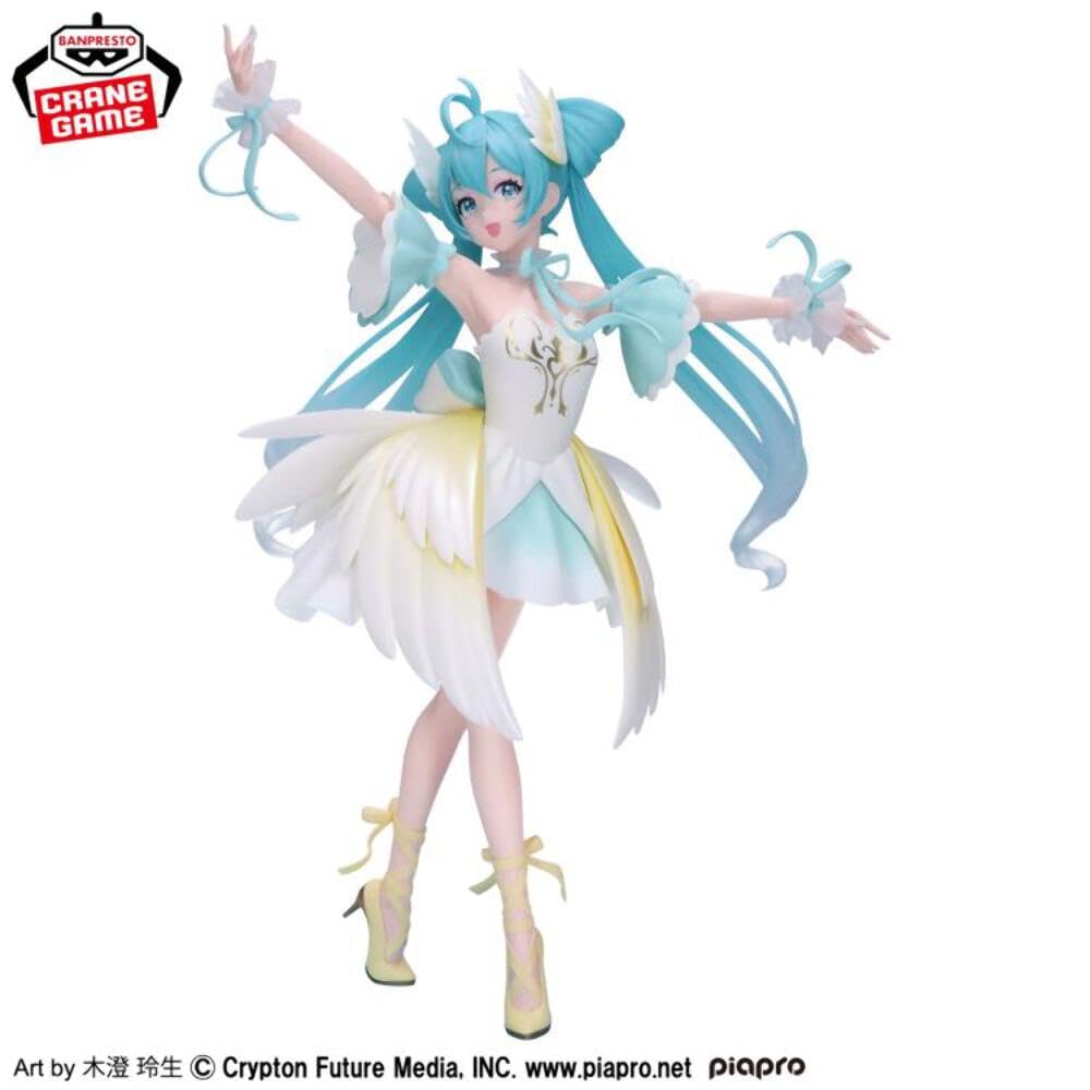 Banpresto Hatsune Miku Evolve Classical Tuning Swan Lake 21cm BP89921P Multicolor Collector Figure - Perfect for Anime Fans
