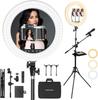 KOSCHEAL Светодиодное кольцо Свет для актрисы 55 Вт 3 режима цвета камеры Кольцевой свет с регулируемой высотой до 190 см Свет для фотосъемки Освещение Красота Прямой эфир Камера