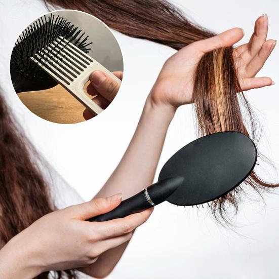 Comb Cleaner Wide Tooth Design Hair Comb Detangler Cleaner Air Cushion Comb Cleaner with Hanging Hole
