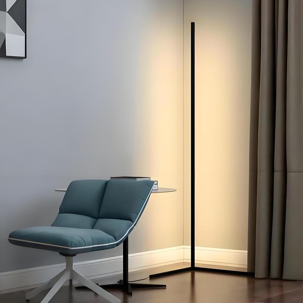 LED Floor Lamp, Dimmable and Color-Adjustable, Modern Japanese Design, Stylish, USB Lead Plug, Perfect for Living Rooms, Bedrooms, Studies, Game