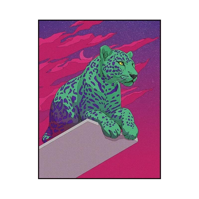 Pastoral Leopard Living Room Carpet Bedroom Bedside Art Decor Floor Mat Cloakroom Footpad Coffee Table Advanced Rug for Kitchent