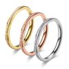 Элегантное женское кольцо из титановой стали цвета розового золота - Не выцветающее, Матовое, Минималистичный дизайн.
