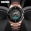 Synchronous Machine Watch Multi-function Dual-time Outdoor Sports Waterproof Steel Belt Men's Electronic Watch