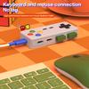 Игровой геймпад 4-в-1, моделирующий хаб, игровой контроллер, компьютерный USB Type-C, USB-C адаптер интерфейса для ноутбука, ПК, мыши, клавиатур, U-диска