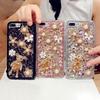 Glitter Rhinestone Phone Case For OPPO Realme 14 Pro Plus 14X 14T 13 12 Lite 4G 5G Crystal Floral Bear Design Cover