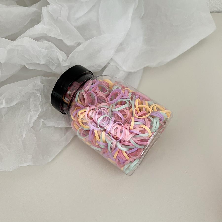 Одноразовая кожаная резинка для волос конфетного цвета, резинка для волос для детей, резинка для волос для девочек, эластичное украшение для волос