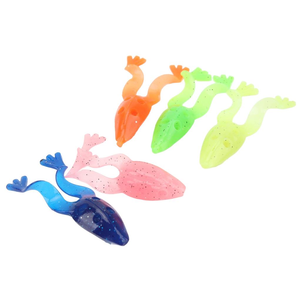 20 шт. Мягкая силиконовая приманка-лягушка 8 см 5,5 г Искусственная приманка Лягушка Мягкие рыболовные приманки Плавающие приманки с отверстием для грузила Приманки для ловли на поверхности воды