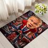 Football Star Style Crystal Velvet Rug, Soft Anti‑Slip Crystal Velvet Carpet for Living Room Bedroom Home Decor