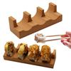 Wooden Sushi Taco Holder U-shaped Sushi Rack Sashimi Plate Sushi Hand Roll Holder Practical Serving Tray