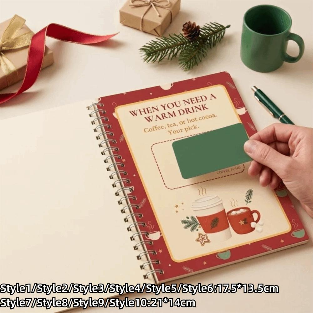 Lightweight Christmas Gift Card Book Compact Greeting Card Album College Student Holiday Gift