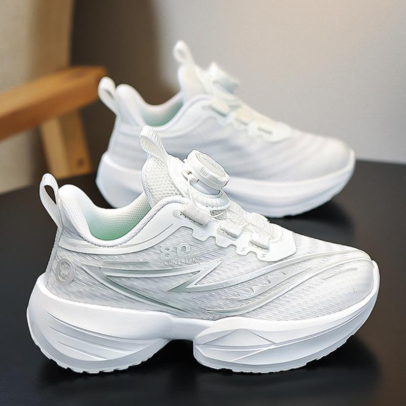 Classmate Boys' Shoes 2025 New Spring Mesh Children's Light Running Sports Basketball Shoes Popular for Older Children