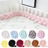 Decorative Cushion All-Around Protecting Sides And Corners of Beds And Sofa Soft PP Cotton Filling Three-Strand Braid Design Crib Braided Accessory