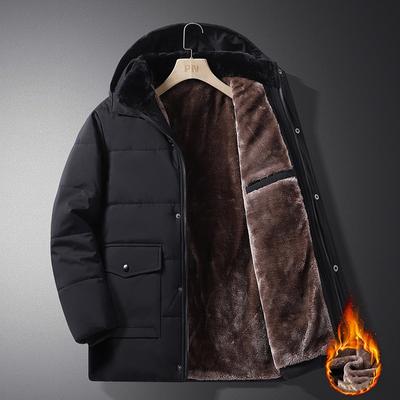 Мужская толстая теплая куртка-бомбер, пальто, мужские утепленные плюшевые парки, пальто с капюшоном, флисовые мужские куртки, верхняя одежда, Jaqueta Masculina