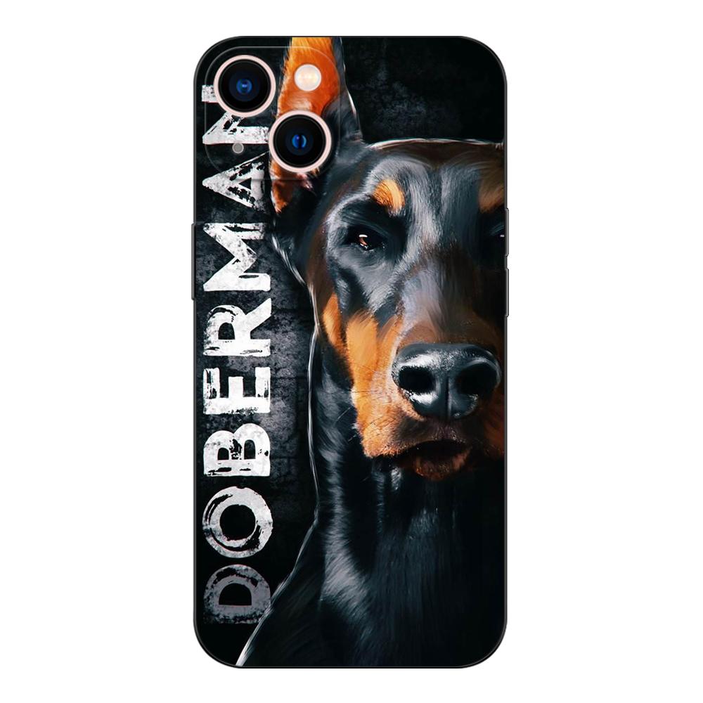 Black Tpu Case For Oneplus 8 Pro 8t 9 9R Nord 2 Ce N10 N100 N200 4G 5G  Doberman