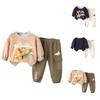 Kids Casual Long-Sleeve Set, Comfortable Daily Wear Outfits