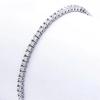 925 Silver Jewelry 16cm to 19cm Tennis Bracelet 2mm Zirconia Anniversary Gift Genuine Silver Bracelet
