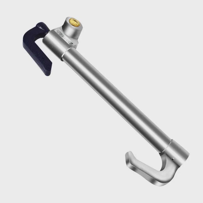 Трехсекционный крюк-замок для рулевого управления и дроссельной заслонки/сцепления легковых и грузовых автомобилей