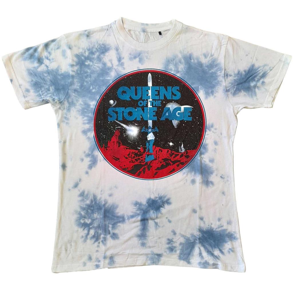 New Queens Of The Stone Age T-Shirt: Branca Sword OFFICIAL white