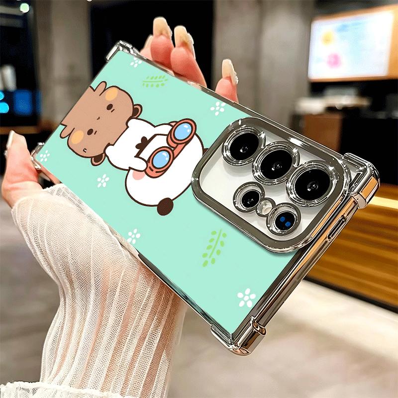 Bubu Dudu Мультяшный Милый Покрытие Чехол Для Телефона Для Samsung Galaxy S24 S25 FE S26 Edge S23 Ultra S22 S21 Plus S20 Противоударный Подушка Безопасности Co